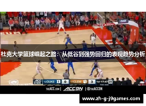 杜克大学篮球崛起之路:从低谷到强势回归的表现趋势分析 杜克大学篮球崛起之路:从低谷到强势回归的表现趋势分析